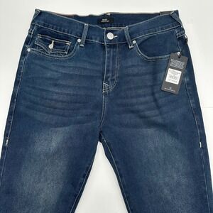 True Religion Ricky Relaxed Straight Jeans Dark Woodland Wash 32x34 700645 NWT